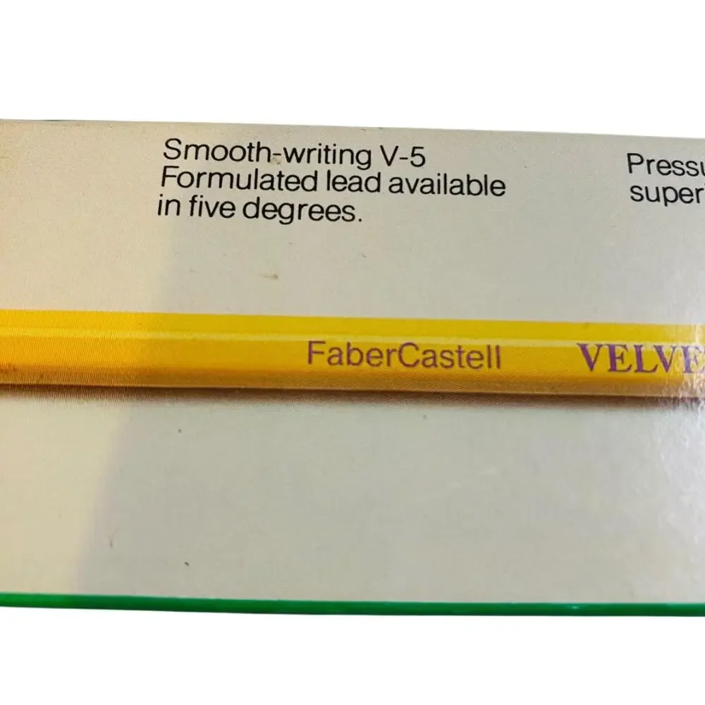 FaberCastell New Old Stock Pack of 12 Pencils 3557-2 Velvet V-5